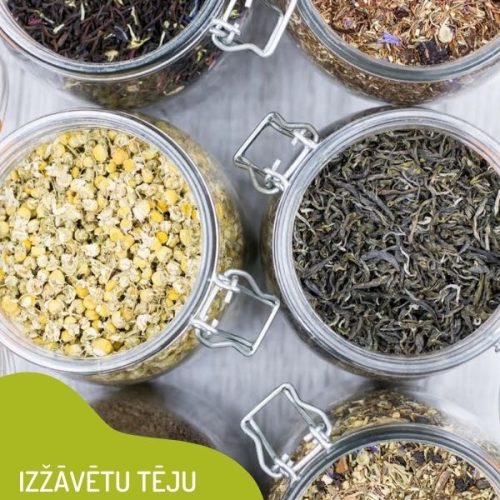 Sper soli dziļāk pļavā! Tēju glabāšana